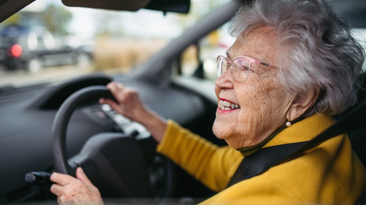 woman driving
